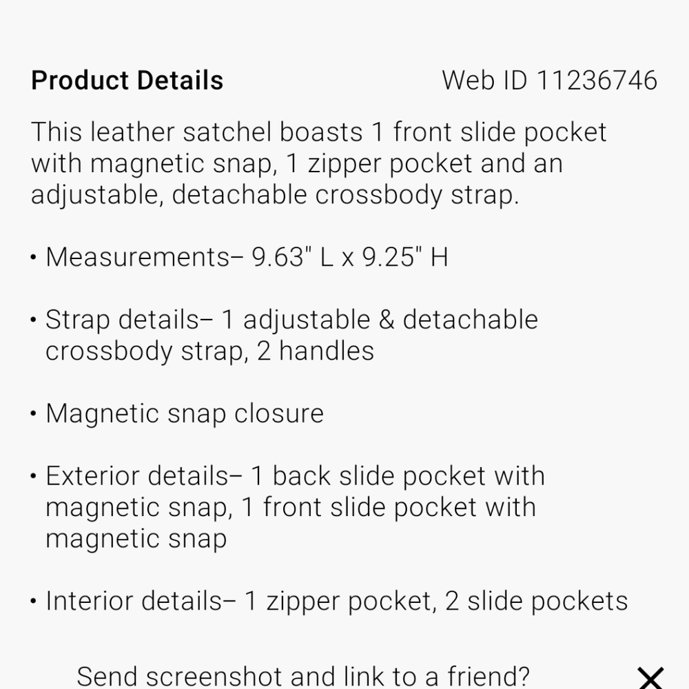 Brooke leather  satchel purse